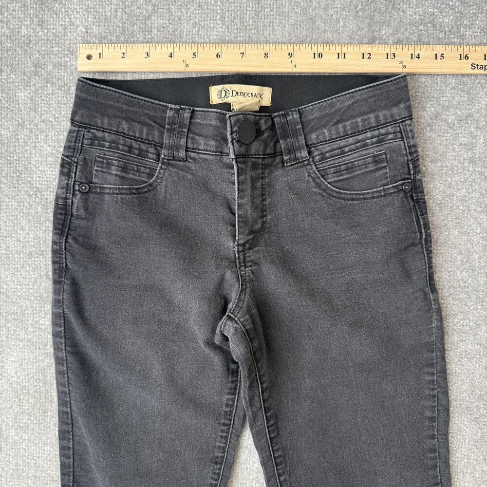 Democracy Jeans Womens 4 Black Gray Ab Technology Jegging Skinny Stretch Denim - Picture 6 of 12